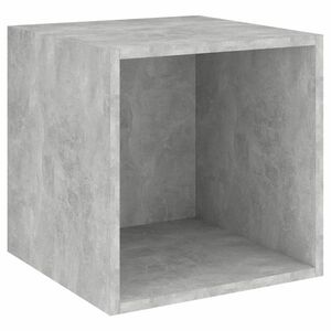 vidaXL betonszürke szerelt fa fali szekrény 37 x 37 x 37 cm kép