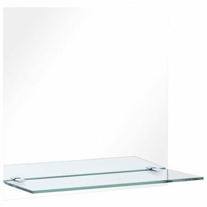 vidaXL edzett üveg falitükör polccal 40 x 40 cm kép