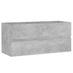vidaXL betonszürke szerelt fa mosdószekrény 100 x 38, 5 x 45 cm kép