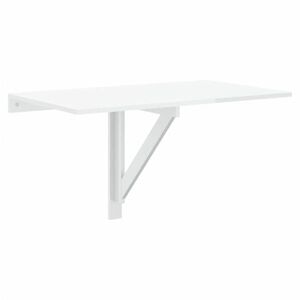 vidaXL magasfényűfehér szerelt fa összecsukható fali asztal100x60x56cm kép