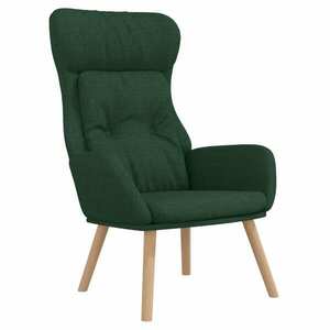 vidaXL zöld szövet dönthető szék kép