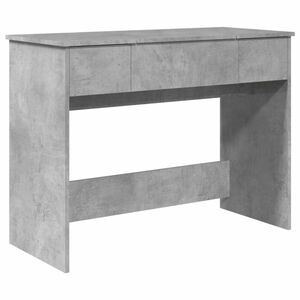 vidaXL betonszürke fésülködőasztal tükörrel 100x45x76 cm kép