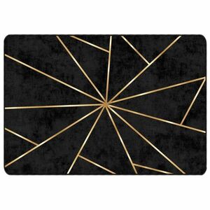vidaXL fekete-arany mosható csúszásgátló szőnyeg 160 x 230 cm kép