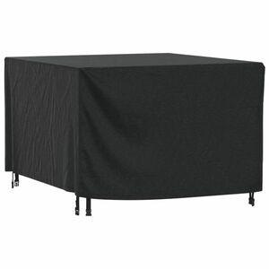 vidaXL fekete 420D vízálló kerti bútorhuzat 135 x 135 x 90 cm kép