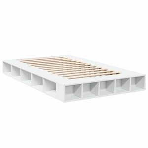 vidaXL fehér szerelt fa ágykeret 120 x 200 cm kép