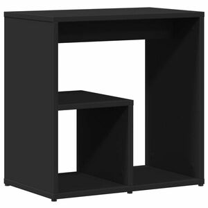 vidaXL fekete forgácslap kisasztal 50 x 30 x 50 cm kép
