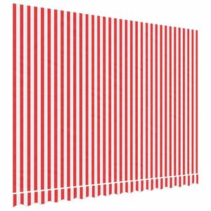 vidaXL piros és fehér csíkos pótszövet napellenzőhöz 3, 5x2, 5 m kép