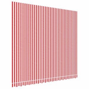vidaXL piros és fehér csíkos pótszövet napellenzőhöz 4x3, 5 m kép