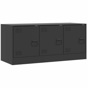 vidaXL fekete acél TV-szekrény 99 x 39 x 44 cm kép