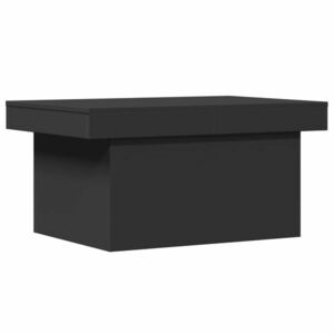 vidaXL fekete szerelt fa dohányzóasztal 100 x 55 x 40 cm kép