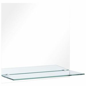 vidaXL edzett üveg falitükör polccal 60 x 60 cm kép