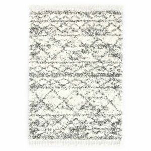 vidaXL bézs-homokszínű bozontos PP berber szőnyeg 160 x 230 cm kép