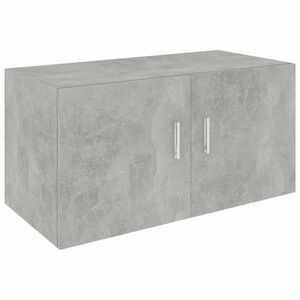 vidaXL betonszürke szerelt fa falra szerelhető szekrény 80x39x40 cm kép