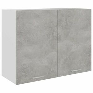 vidaXL betonszürke szerelt fa függő szekrény 80 x 31 x 60 cm kép