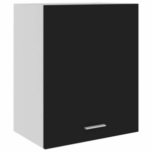 vidaXL fekete szerelt fa függő szekrény 50 x 31 x 60 cm kép