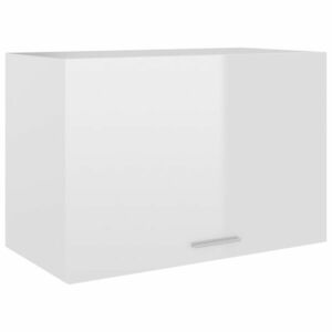 vidaXL magasfényű fehér szerelt fa függő szekrény 60 x 31 x 40 cm kép