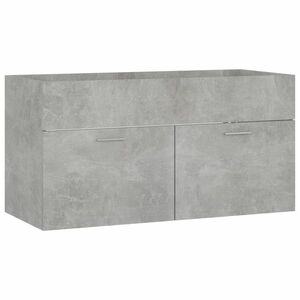 vidaXL betonszürke szerelt fa mosdószekrény 90 x 38, 5 x 46 cm kép