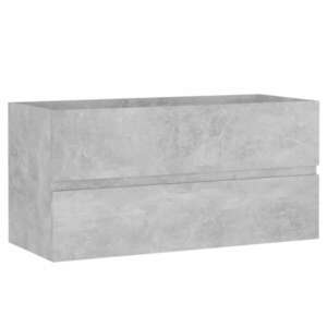 vidaXL betonszürke szerelt fa mosdószekrény 90 x 38, 5 x 45 cm kép