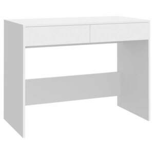 vidaXL fehér forgácslap íróasztal 101 x 50 x 76, 5 cm kép