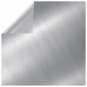vidaXL ezüstszínű négyszögletes PE medencetakaró 500 x 300 cm kép