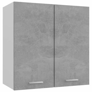 vidaXL betonszürke szerelt fa függő szekrény 60 x 31 x 60 cm kép