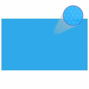 vidaXL kék, négyszögletes PE medencetakaró 500 x 300 cm kép