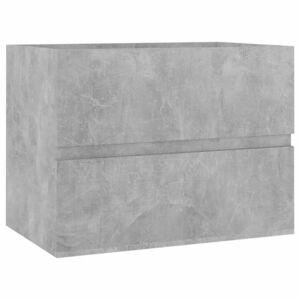 vidaXL betonszürke szerelt fa mosdószekrény 60 x 38, 5 x 45 cm kép