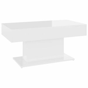 vidaXL magasfényű fehér forgácslap dohányzóasztal 96 x 50 x 45 cm kép