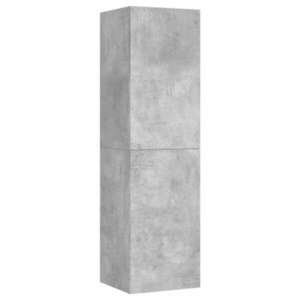 vidaXL betonszürke szerelt fa TV-szekrény 30, 5 x 30 x 110 cm kép
