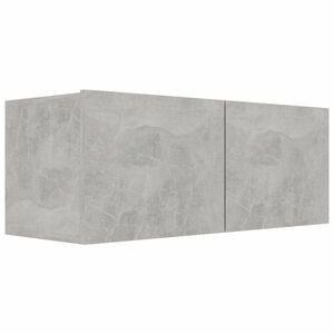 vidaXL betonszürke szerelt fa TV-szekrény 80 x 30 x 30 cm kép