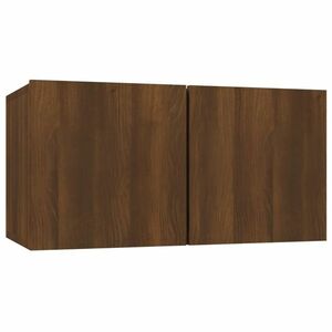 vidaXL barna tölgy színű szerelt fa függő TV-szekrény 60 x 30 x 30 cm kép