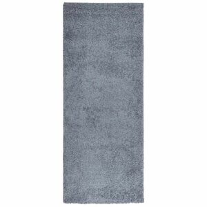 vidaXL PAMPLONA kék magas szálú bolyhos modern szőnyeg 80 x 200 cm kép