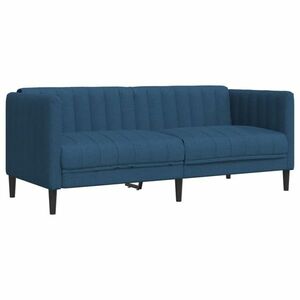 vidaXL kék szövet 2 személyes kanapé kép