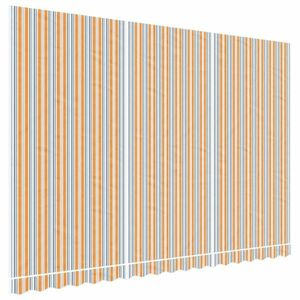 vidaXL többszínű csíkos pótszövet napellenzőhöz 4, 5 x 3 m kép