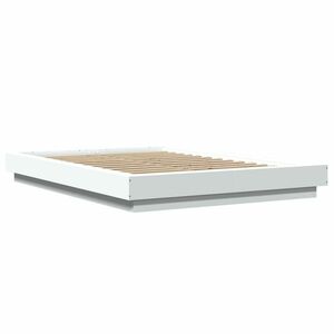 vidaXL fehér szerelt fa ágykeret 120 x 200 cm kép