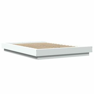 vidaXL fehér szerelt fa ágykeret 120 x 190 cm kép