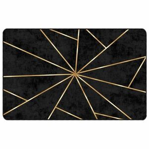 vidaXL fekete-arany mosható csúszásgátló szőnyeg 190 x 300 cm kép