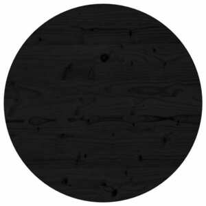 vidaXL fekete tömör fenyőfa kerek asztallap Ø60 x 3 cm kép
