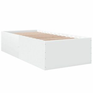 vidaXL fehér szerelt fa ágykeret 90 x 200 cm kép