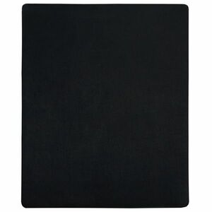 vidaXL fekete pamutdzsörzé gumis lepedő 100 x 200 cm kép