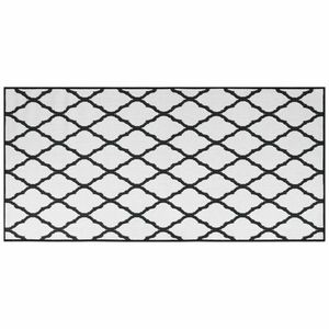 vidaXL szürke és fehér megfordítható kültéri szőnyeg 100x200 cm kép