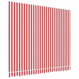 vidaXL piros és fehér csíkos pótszövet napellenzőhöz 3 x 2, 5 m kép