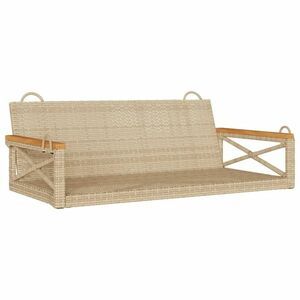 vidaXL bézs polyrattan hintapad 109 x 62 x 40 cm kép