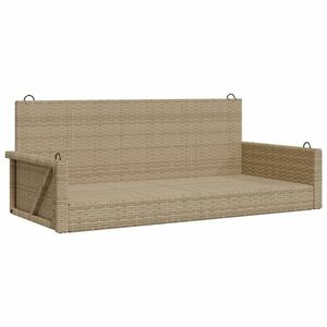 vidaXL bézs polyrattan hintapad 119 x 56 x 48 cm kép