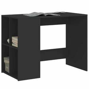 vidaXL fekete szerelt fa íróasztal 102x50x75 cm kép