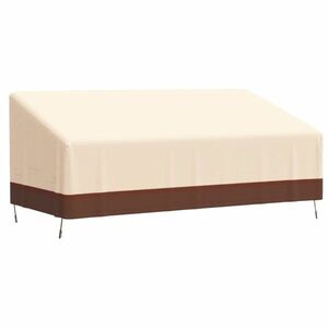 vidaXL bézs 600D oxford 3-személyes padhuzat 198 x 97 x 48/74 cm kép