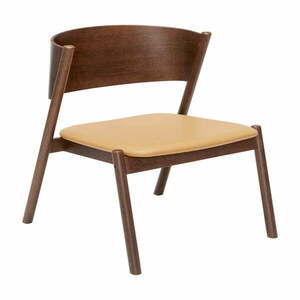 Sötétbarna fotel Oblique – Hübsch kép