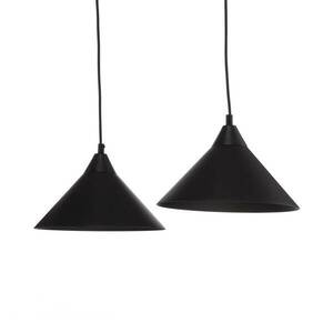 Függő lámpa Ramo, két izzós, fekete kép