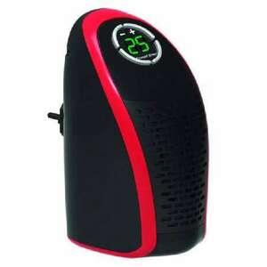 Mini Heater elektromos Hősugárzó távirányítóval - fekete-piros kép