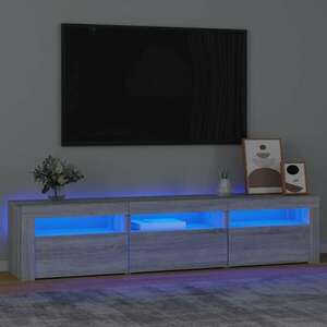 vidaXL szürke sonoma színű TV-szekrény LED-lámpákkal 180x35x40 cm kép